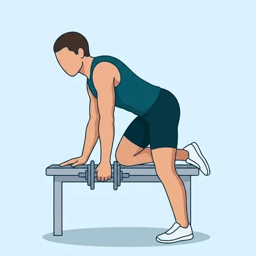 Dumbbell Row - Start position