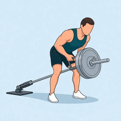 T-Bar Row - Finish position