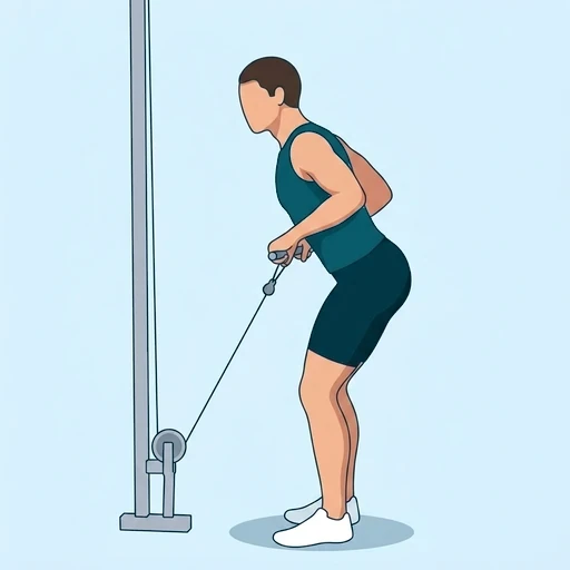Cable Bent-Over Row - Finish position
