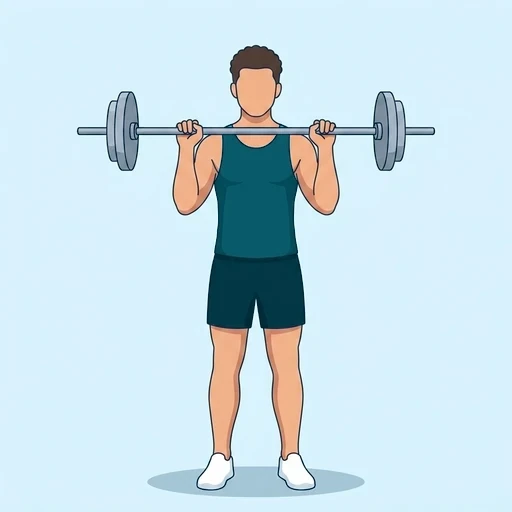 Overhead Barbell Press - Start position