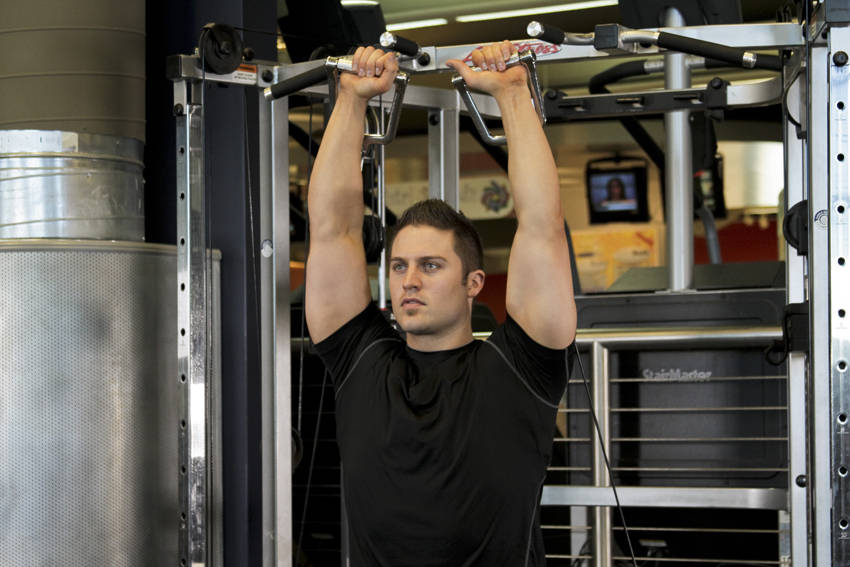 Cable Shoulder Press - Finish position