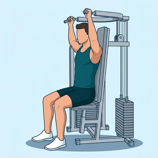 Machine Shoulder Press - Finish position