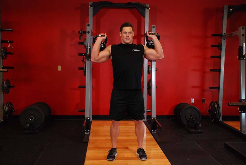 Kettlebell Overhead Press - Start position
