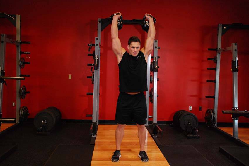 Kettlebell Overhead Press - Finish position