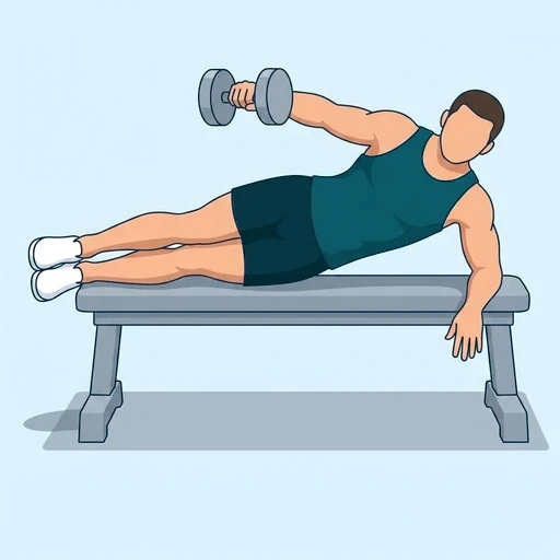 Side-Lying Lateral Raise - Finish position