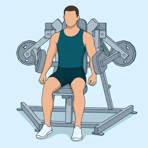 One-Arm Plate-Loaded Lateral Raise - Start position