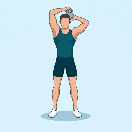 Kettlebell Halo - Start position