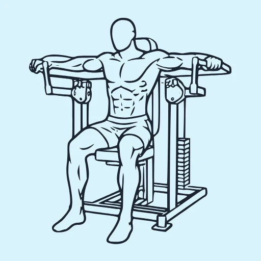Machine Lateral Raise - Finish position