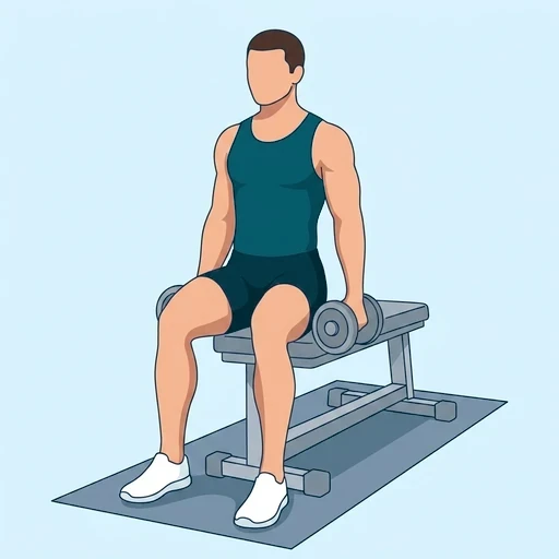 Seated Lateral Raises - Start position