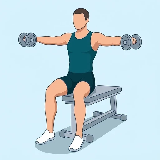 Seated Lateral Raises - Finish position