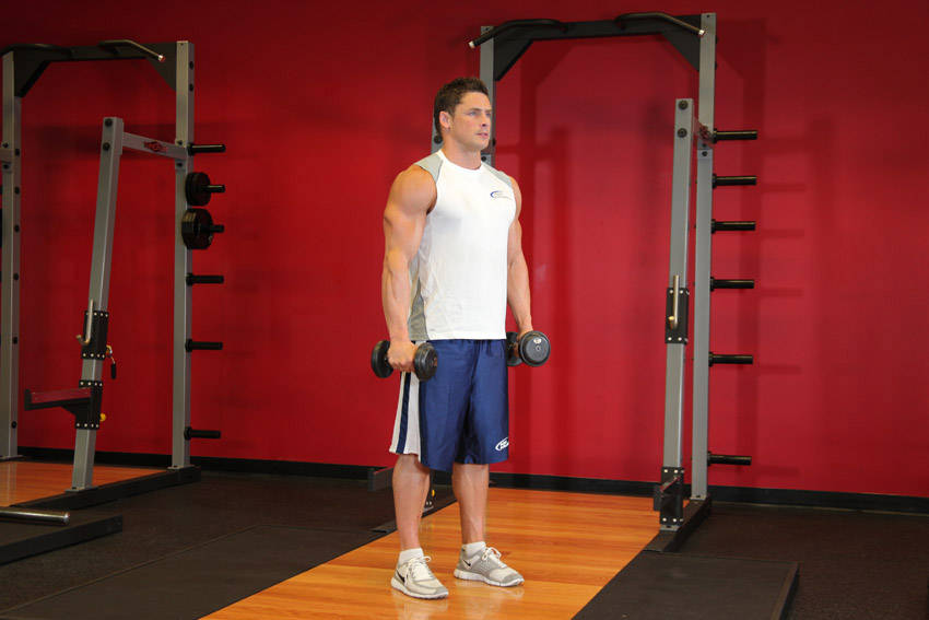 Machine Lateral Raises - Start position