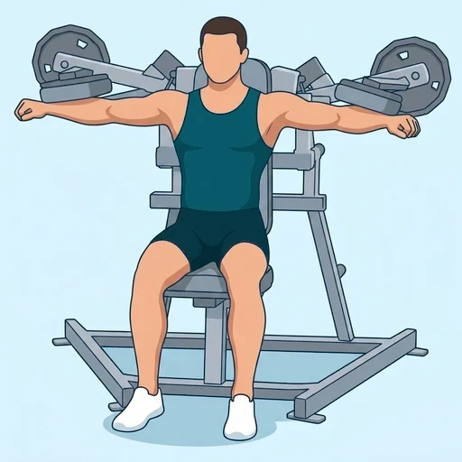 Plate-Loaded Lateral Raise - Finish position