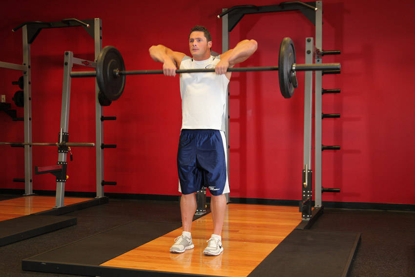 Barbell Upright Row - Start position