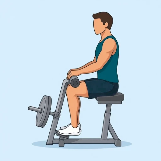 Seated Calf Raises - Start position