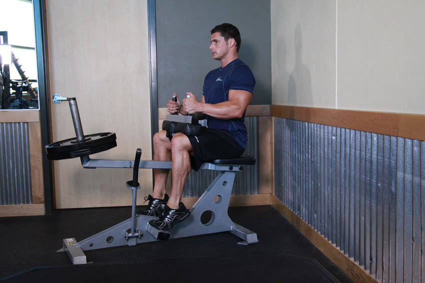 Seated Calf Raises - Finish position