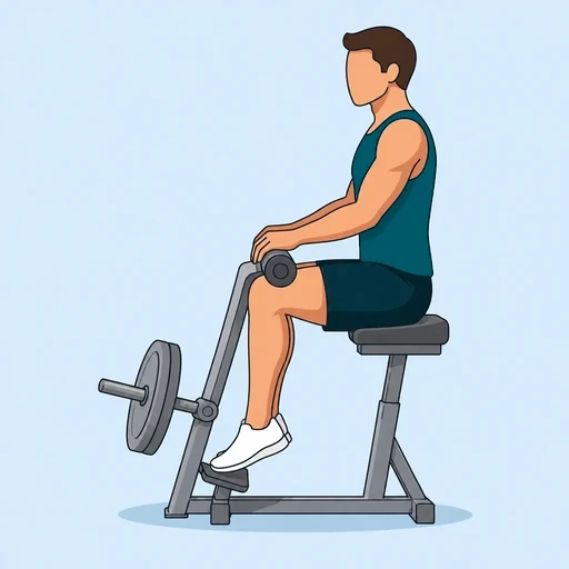 Seated Calf Raises - Finish position