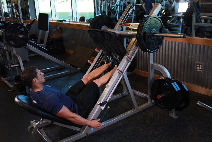 Leg Press Calf Raises - Start position