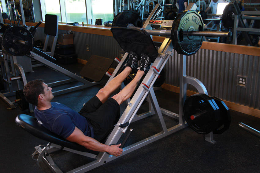 Leg Press Calf Raises - Finish position