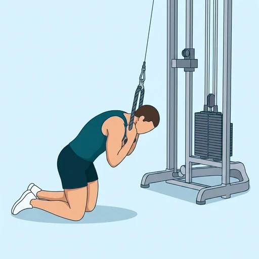 Cable Crunch - Start position