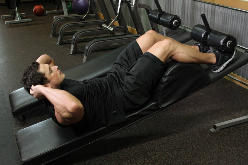 Decline Sit-Ups - Finish position
