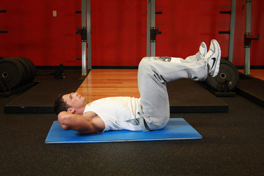 Bicycle Crunches - Start position