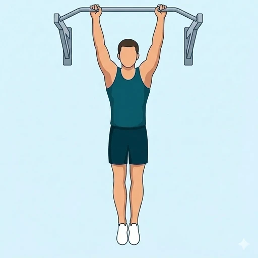 Hanging Knee Raises - Start position