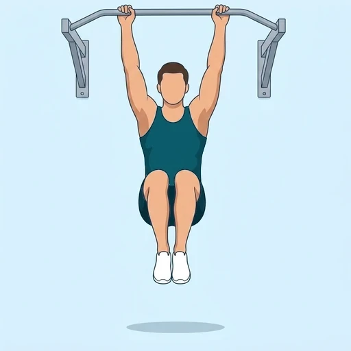 Hanging Knee Raises - Finish position