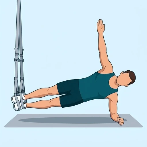TRX Side Plank - Start position