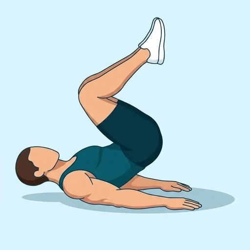 Reverse Crunches - Finish position