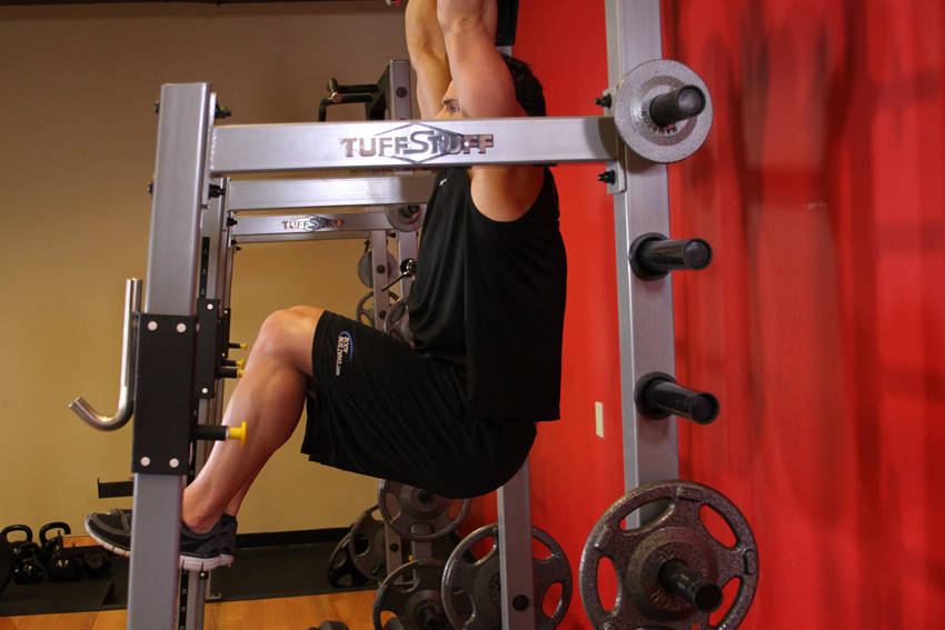 Hanging Leg Raises - Finish position