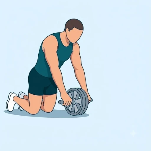 Ab Wheel Rollout - Start position