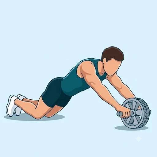 Ab Wheel Rollout - Finish position