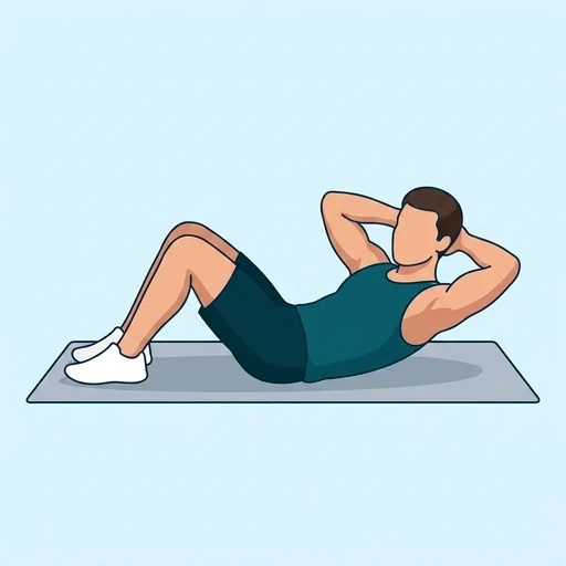 Crunches - Finish position