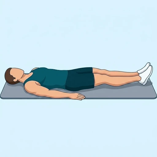 Lying Leg Raises - Start position