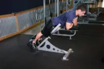 Back extension bench